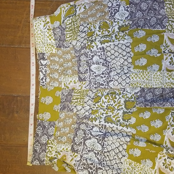 Maeve By Anthropologie Patchwork Boho Pleated Skort Shorts - Picture 9 of 14